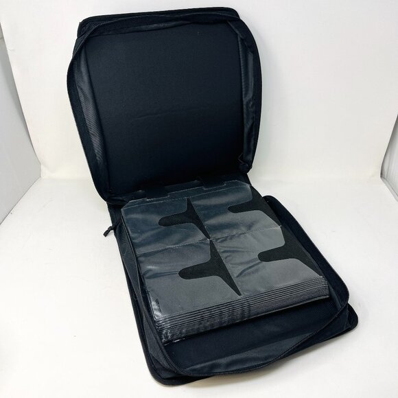 CaseLogic [Holds 208] CD DVD BLU-RAY Wallet Holder Keeper Black Nylon Zippered - Picture 6 of 6